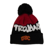 USC Trojans Youth Black Underdog Cuff Knit Pom Beanie